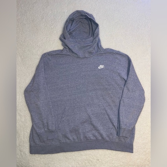 Nike Sportswear Essential Hoodie Men’s Heather Blue Gray Sweatshirt XXL - Picture 1 of 6